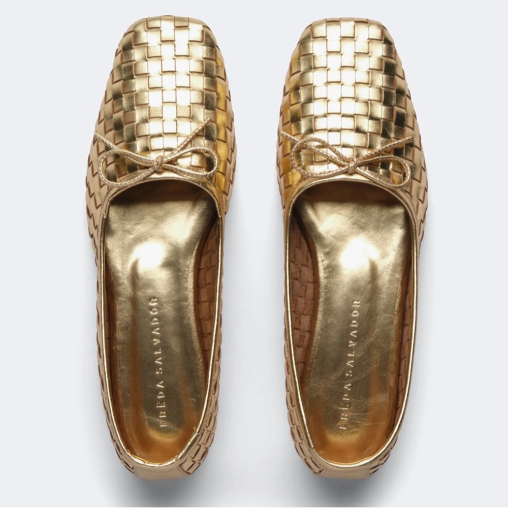 Freda Salvador Gold Jada Ballet Flats - Picture 4 of 7